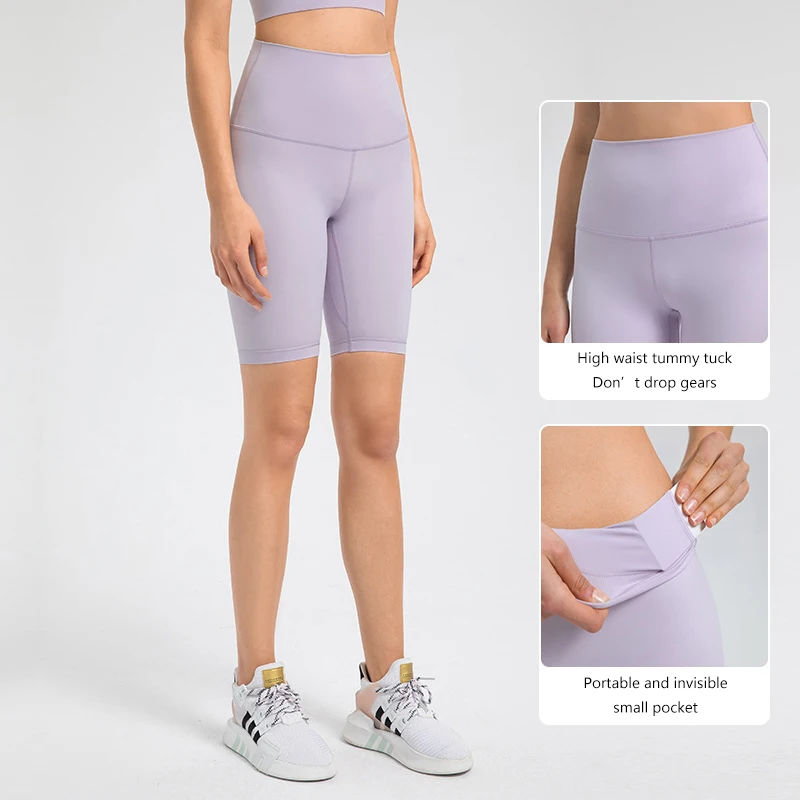 wholesale Lulu Yoga Leggings woman Butt Lifting High Waist sport fitness Workout running tight shorts With Lulu Yoga Lemon