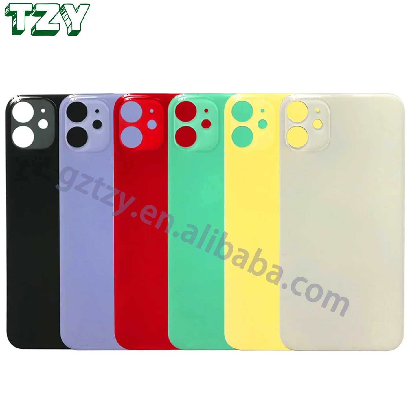 High Quality Wholesale Black White Red Replacement Glass Door Empty Housing Battery Back Glass Cover For Iphone 11