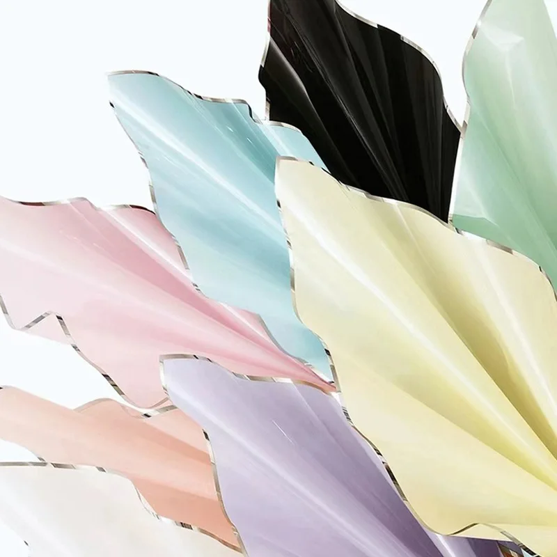 Silver Ion Thickened Opp Wrapping Paper Waterproof Floral DIY Bouquet Wrap for Flower Shops Fog Film Single Side Coated