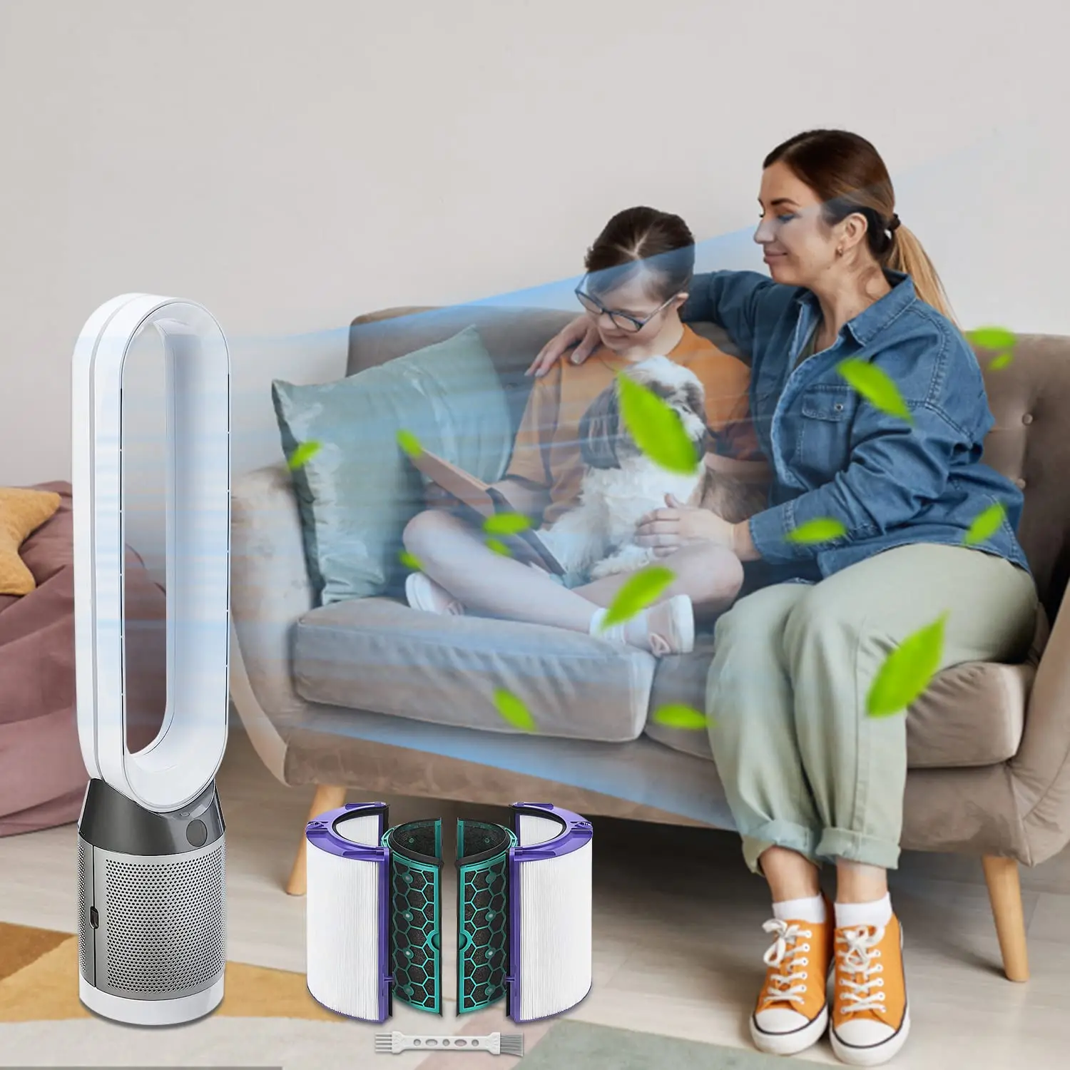 Фильтр TP04 совместимый с Dysons TP04/HP04/DP04/TP05/DP05 очиститель воздуха 360 комбинированный стеклянный фильтр HEPA