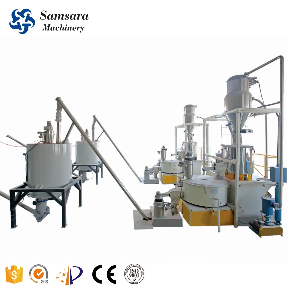 PVC Compound Mixer with Feeding Conveyor Electrical Control System for SPC Floor Mixing System