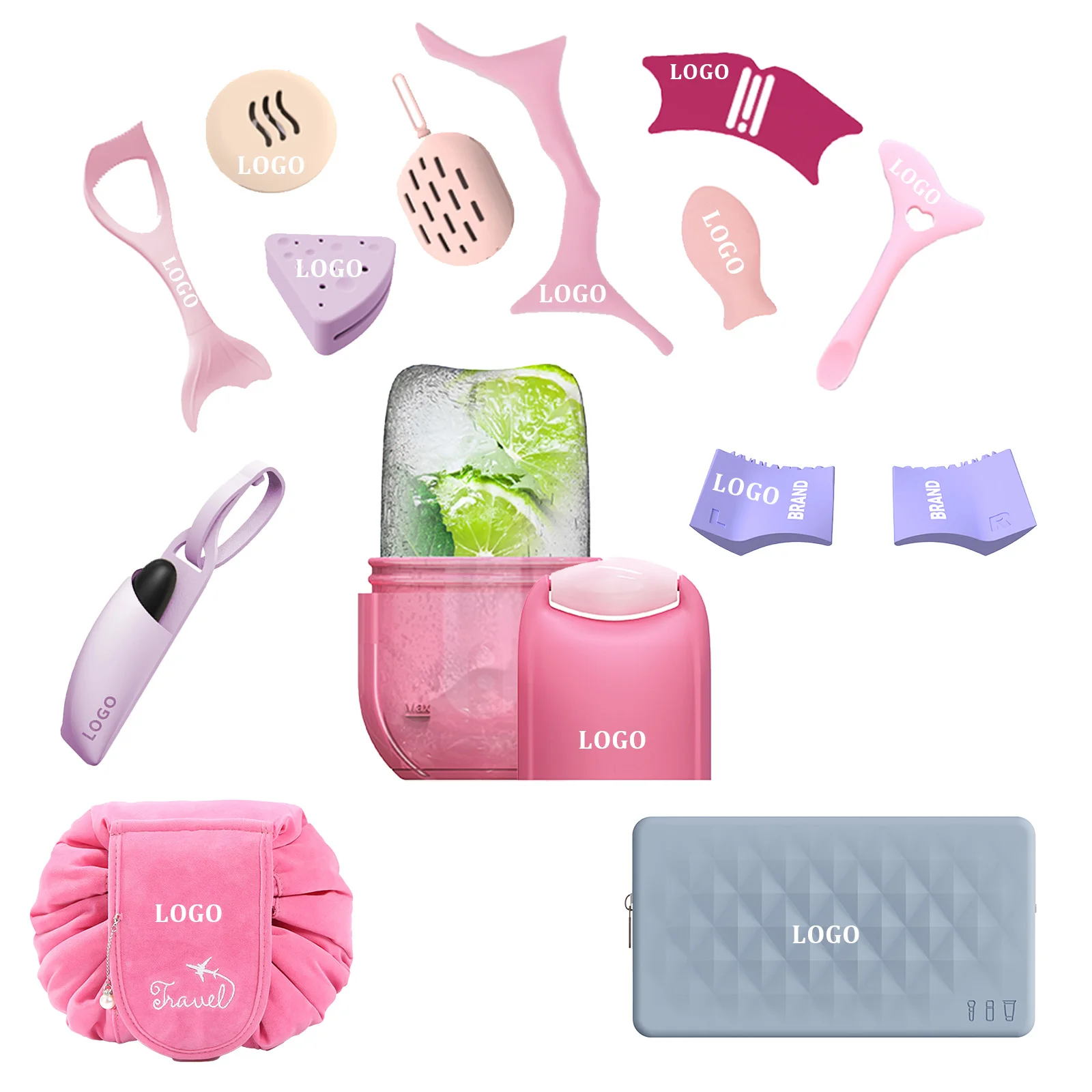 Best selling product 2024 office gift set promotional Corporate Gift for New Hire makeup sets cosmetics box