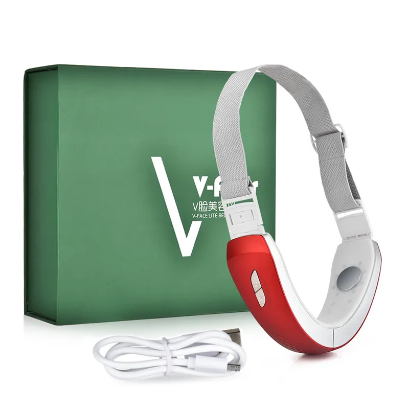 Packaging Gift Box Microcurrent Face V Shape Lift Face Massage Lifting Device Slimming Face Belt Lifting Chin