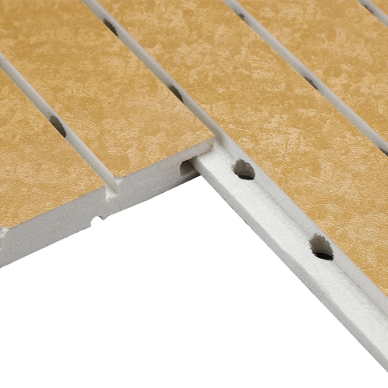 Waterproof MDF WPC wood material interior cladding wall decoration Soundproof Acoustic Panels