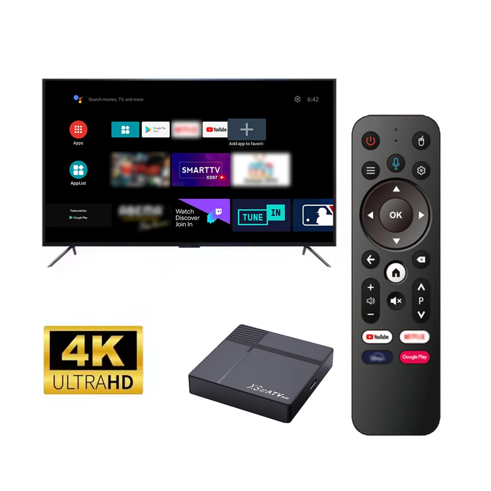 Оптовая продажа XS97 ATV MINI H618 процессор Android 12 4k приставка четырехъядерный OTT TV Box 2 ГБ 16 TVBOX
