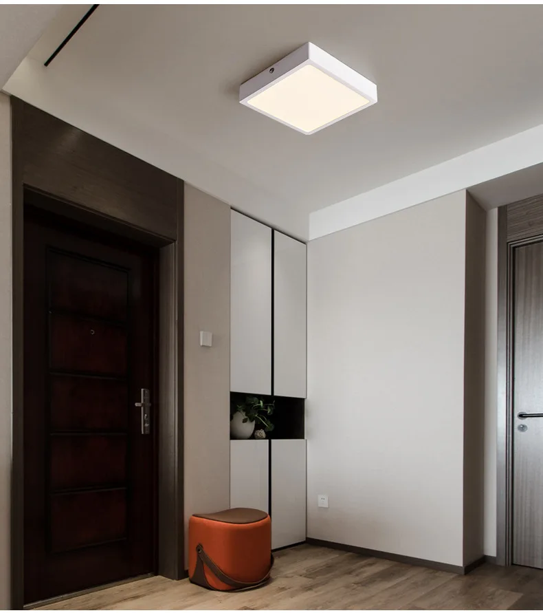 Indoor light  fixture 12v office 6000K pannell in grafite square 18W slim pannell led panel light