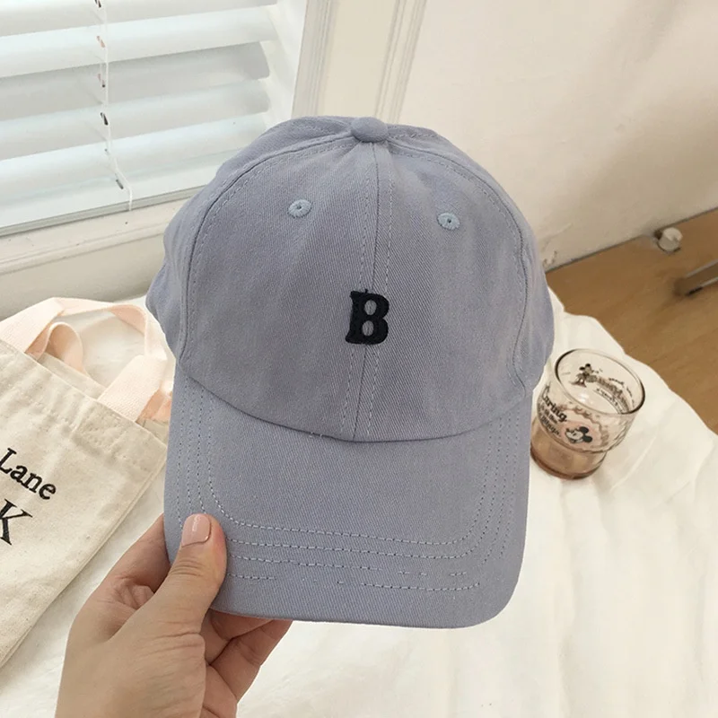 6 Panel Soft Top Unstructured Custom Letter Embroidery Logo Cotton Baseball Caps Wholesale