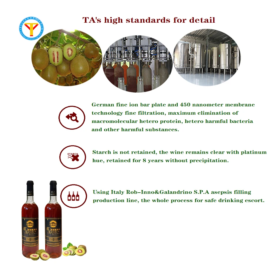 
The best sales of fresh kiwi fruit wine drink 738ml bottle packaging health food, first-class quality 