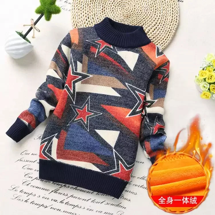 
children Clothes baby boys cotton Warm sweaters girls Winter Autumn child 