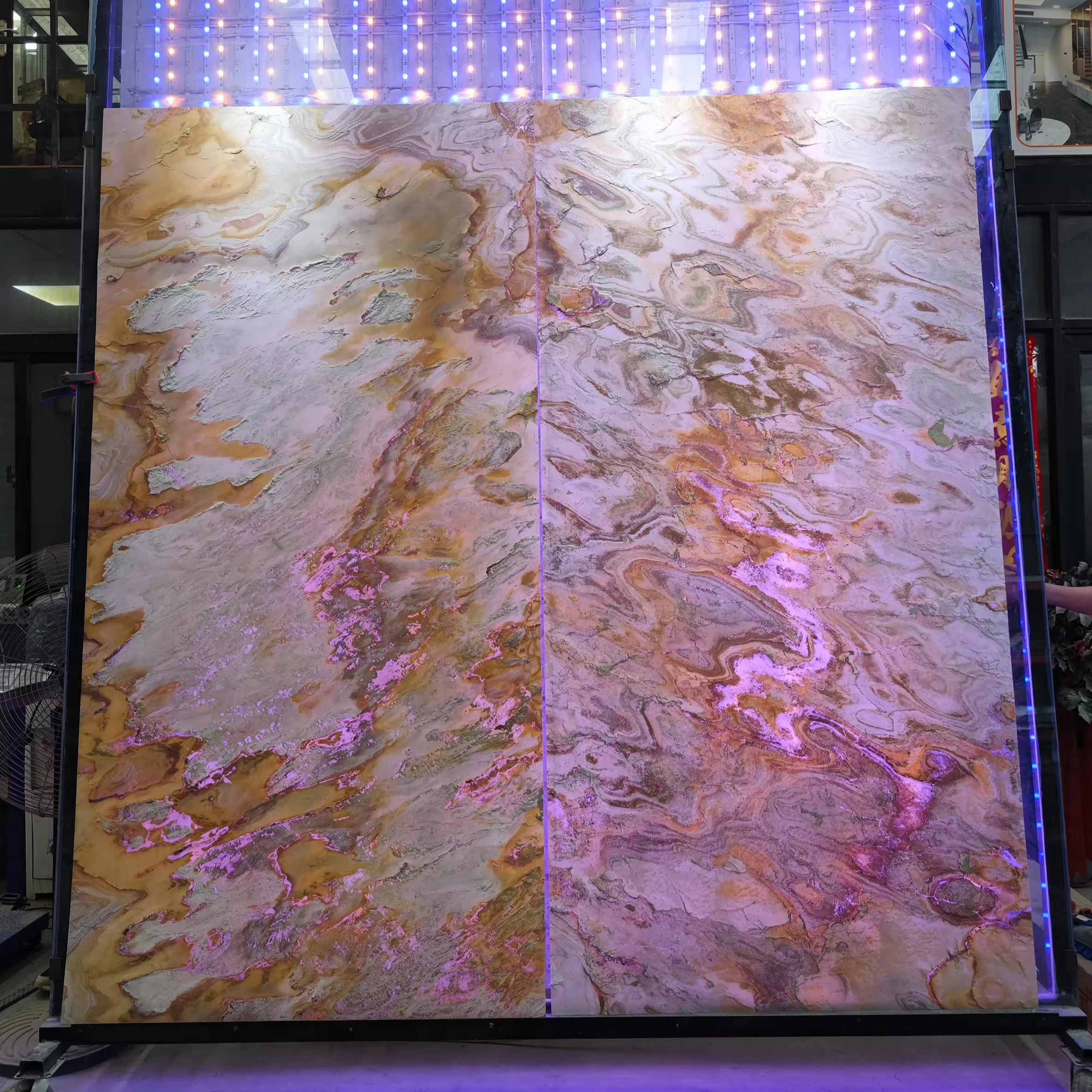 Stonemarkt Interior Decor living room stone thin and light stone veener for wall decoration flexible slate translucent stone