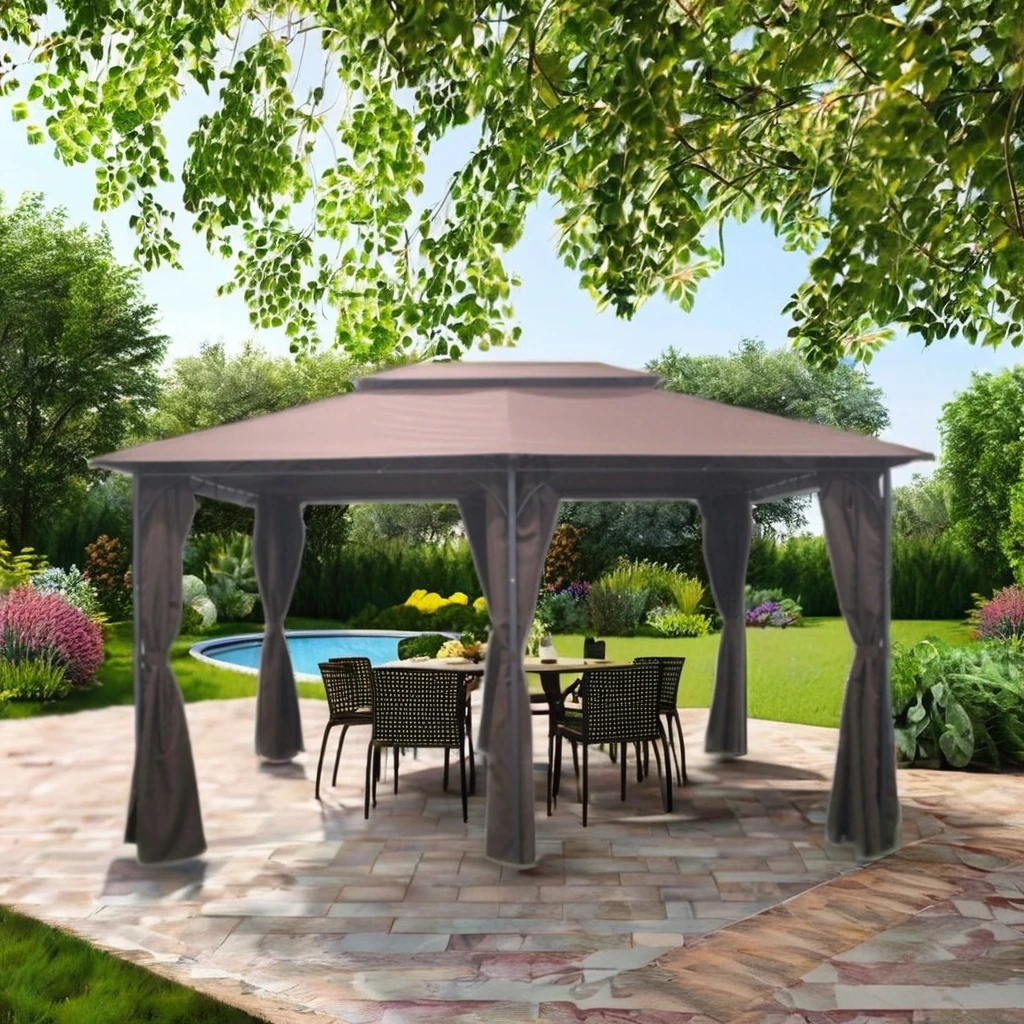 High Quality Garden Tent Gazebo Outdoor Garden Pavilion Gazebo With Mosquito Net