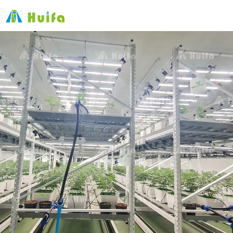 Vertical Farming Racks Equipment Hydroponics Plant Growing Table For Medical Hemp Planting