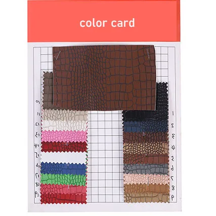 Designer 0.7 mm 3D Matt Emboss Knitted Raw Rexine Faux PVC Synthetic Crocodile Leather Fabric Material Sheets for Bag Shoe Cases