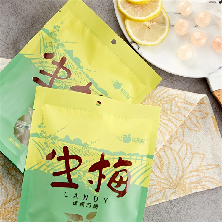 
China Factory Outlet Happyfull Private Label OEM Crystal Dried Fruit Plum Sauce Lemon Prune Hard Candy 