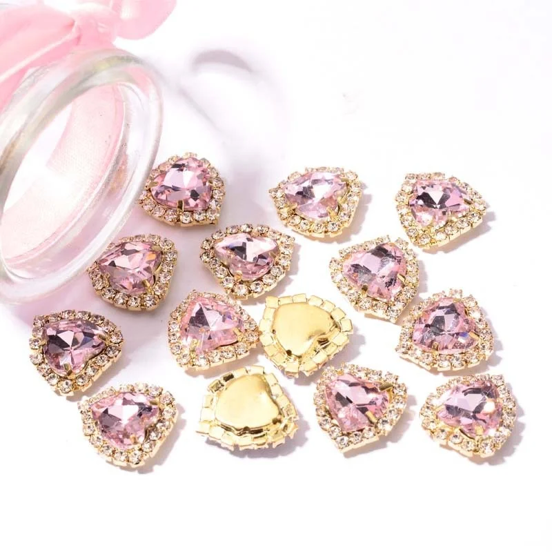 High Quality Heart Shaped Waterdrop Crystal Rhinestone Wholesale Tear Drop Glass Rhinestone For Dress Accessories