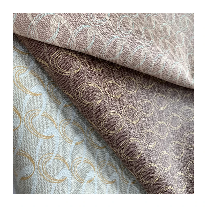 High quality wholesale luxury synthetic faux vinyl pvc leather designer print upholstery fabrics custom