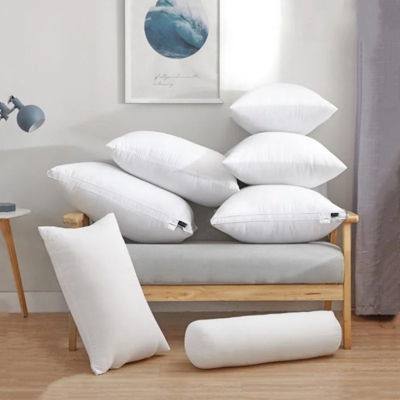 Supplier Hotel Cylindrical Long Side Pillow Customized Full Size Polyester Long Bolster Pillow
