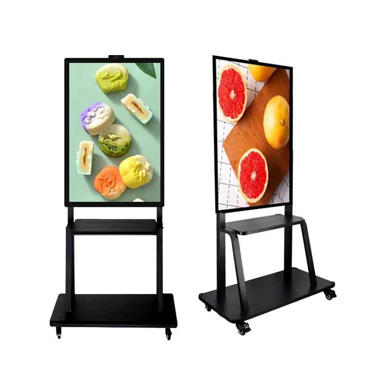 43 49 55 inch LCD advertising displays high brightness semi outdoor digital signage for direct sunlight environment