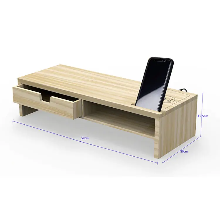 Wholesale Popular Gaming Universal Computer Adjustable Speaker Desk Monitor Stand With Drawer