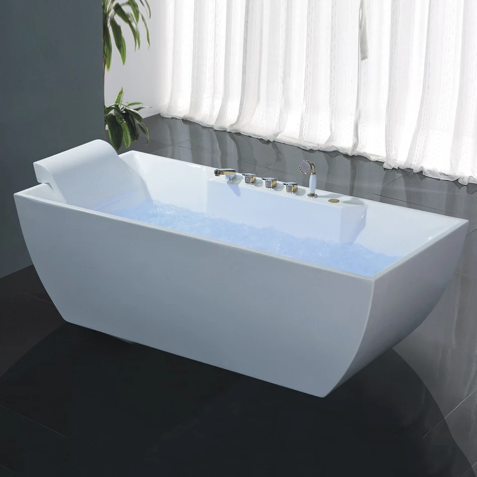 Indoor bathroom hot and cold acrylic sheet freestanding soaking high quality japanese tub modern bath tubs