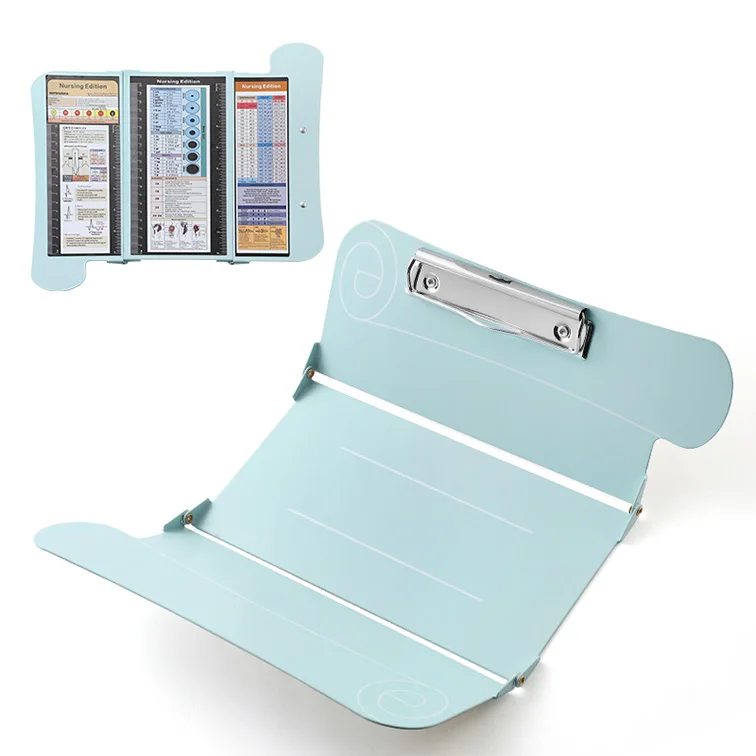 Nursing Clipboard With Nursing Medical Edition Cheat Sheets 3 Layers Aluminum Foldable Nurse Clip Boards Notepad For Students