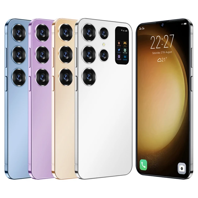Sumsug Telephone 16+1TB Unlock S-Pen 4G WIFI High Quality Android S23 S24 Mobile Telefone Global Version S24 Ultra Smart Phone