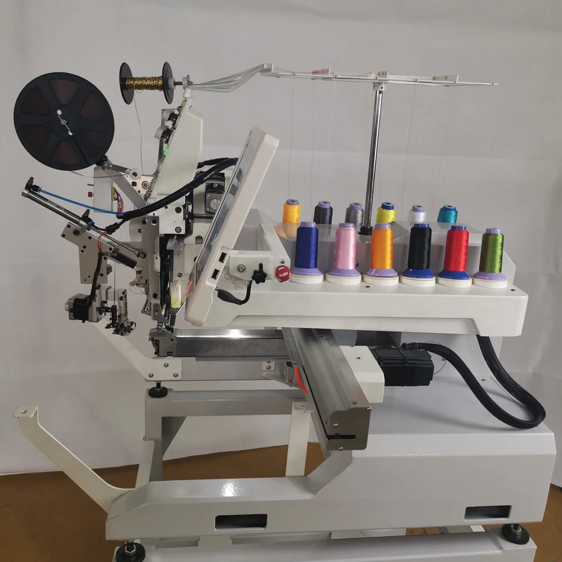 Single head embroidery machine tubular T-shirt hat