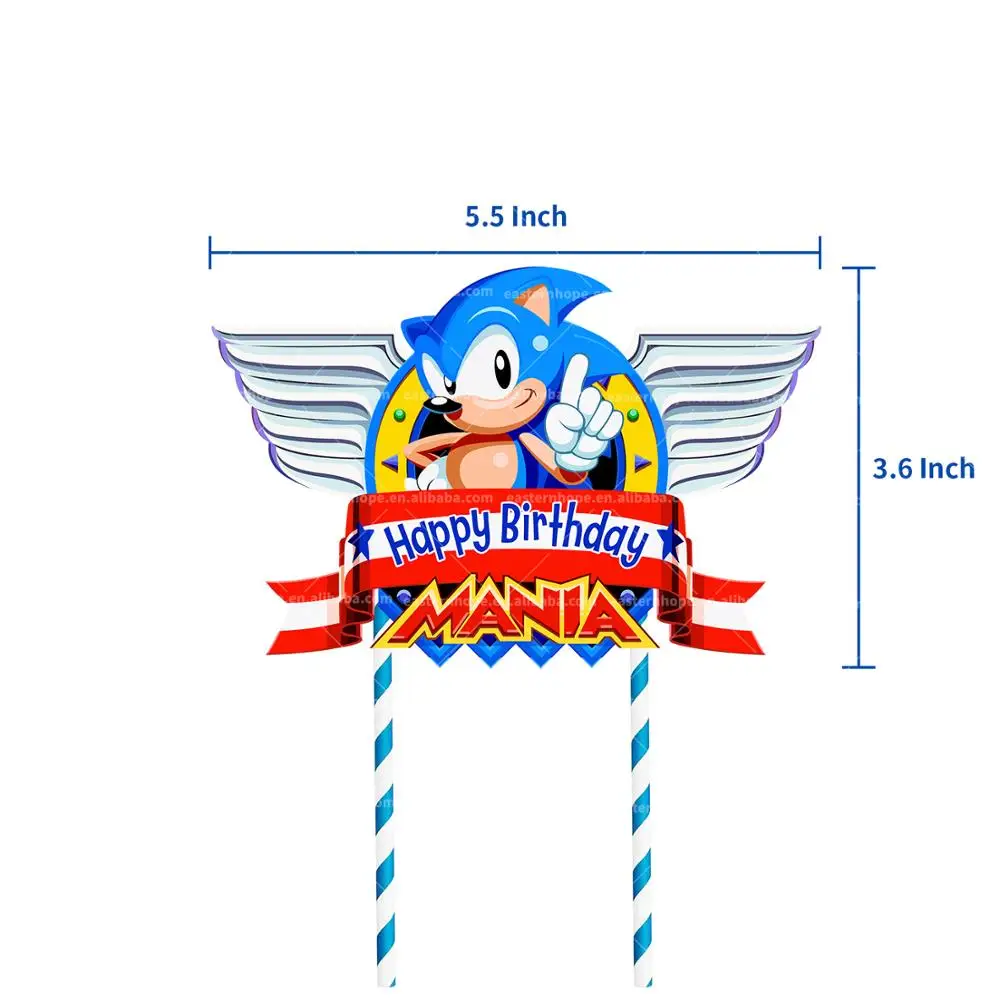 
Sonic the hedgehog Party Supplies, Birthday Banner Balloon Party Pack for Kids Shower Party Decorations 