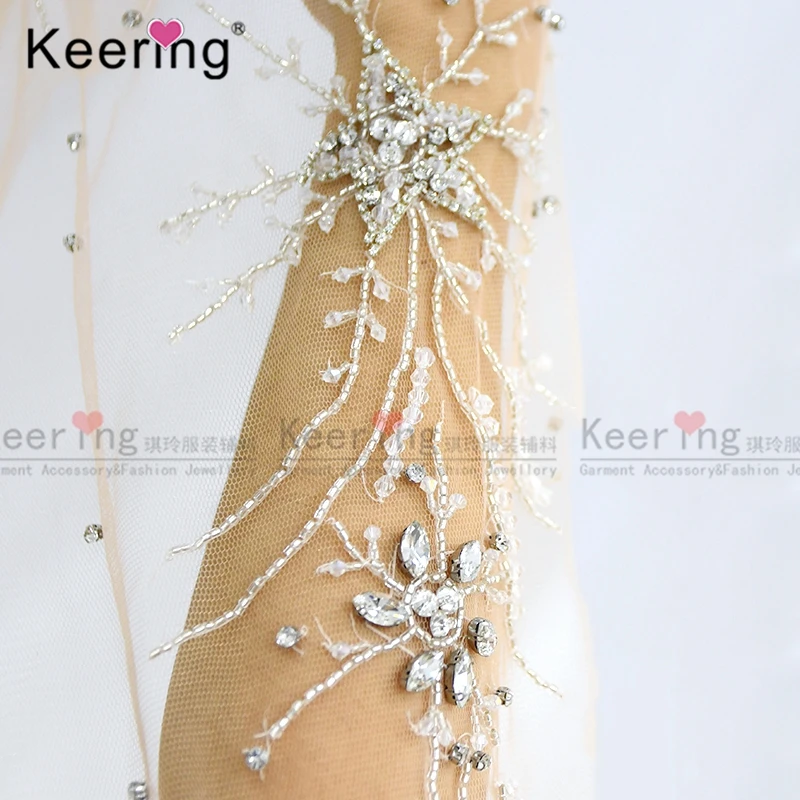 Keering Special Design Star and Flower Bodice Applique WDP-211