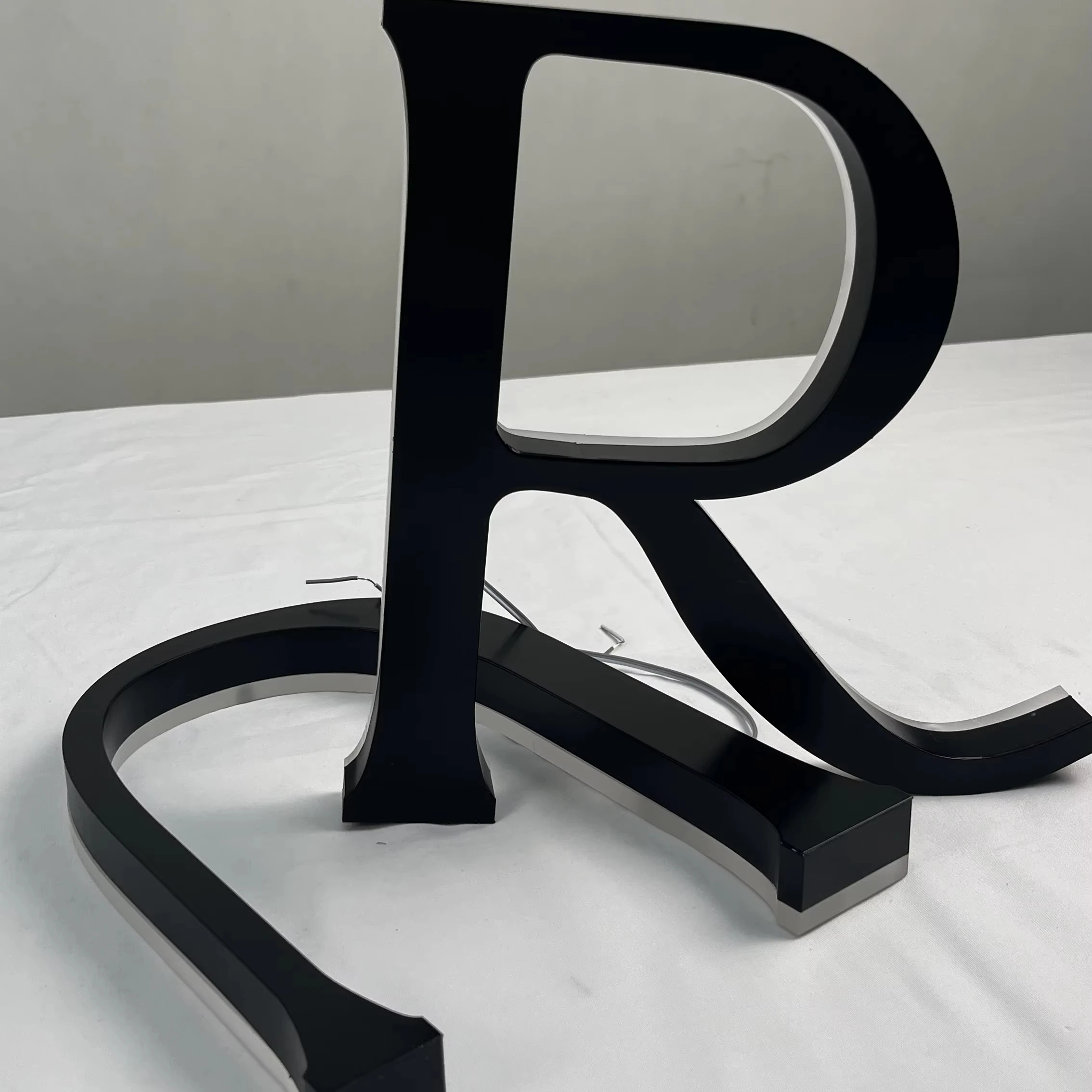 Custom LED Backlit Stainless Steel Letters | 3D Aluminum Letter Sign for Shops & Businesses