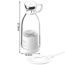 AHLC Christmas Gift Hot Selling Outdoor Portable 4 Blades USB Rechargeable Fruit Milk Smoothie Orange Grinder Juice Extractor