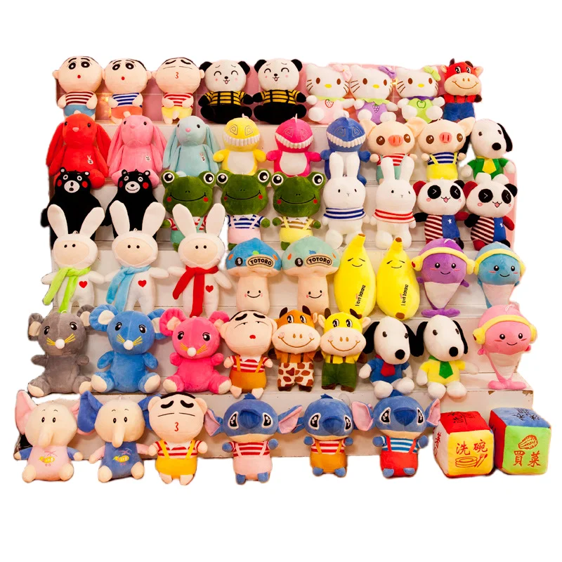 Wholesale Fashion 7 Inch Stuffed animals Low MOQ Custom Doll Plush Toys for Claw Machine Toy Crane Machine