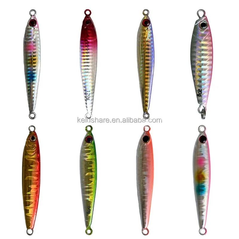 High Gravity  20g~120g Tungsten Metal Jig Lure Fishing Weight Lure Tungsten Jig Fast Sinking Tungsten Sea Fishing Metal Jig Lure