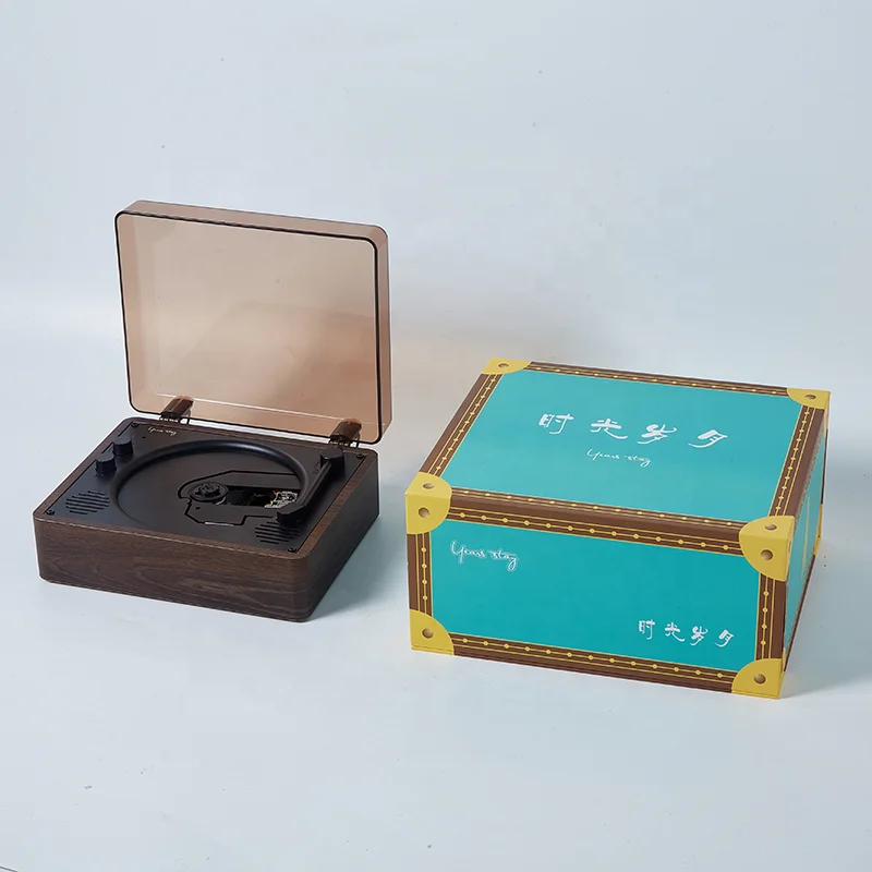 2022 Newest Portable CD Player Built-in Speaker Stereo with Double 3.5mm Headphones Jack Built-in HiFi Speakers bt5.0