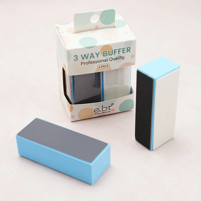 4 Way Nail Buffer Block 4 Steps Sanding Polisher Washable Files Art Pedicure Manicure nail buffer