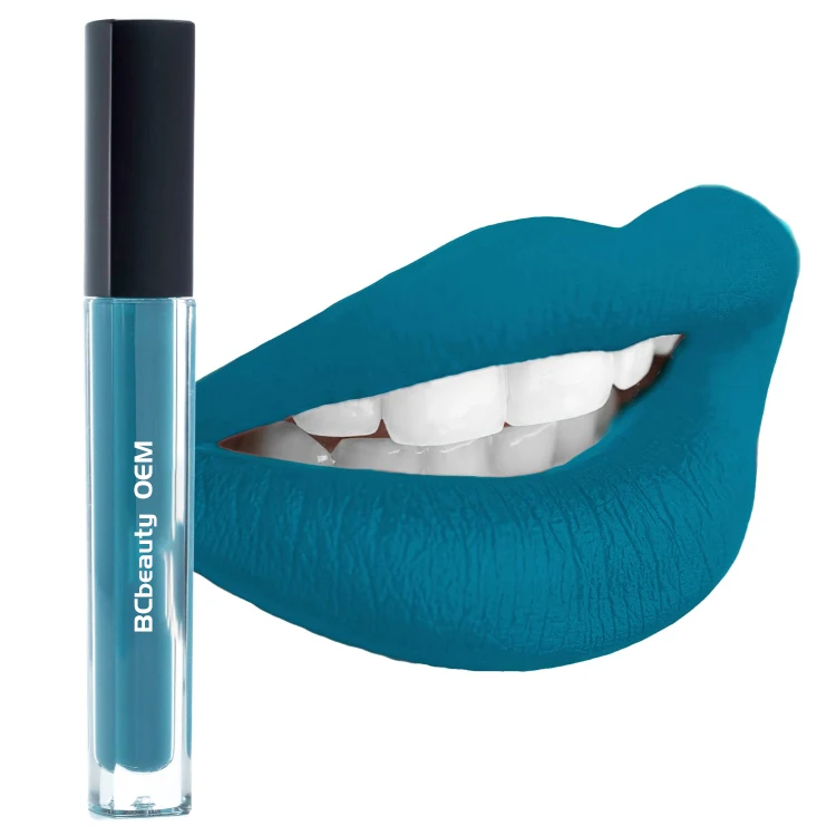 Manufacturer Organic Moisturizing Matte Liquid Smudge-Proof Soft Smooth Durable Blue Mini Capsule Lipstick