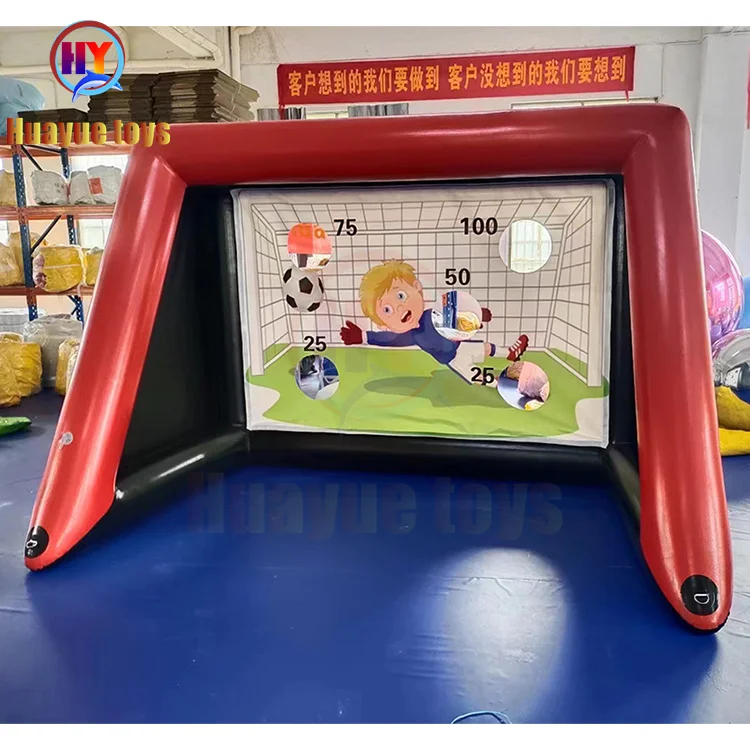 HUAYUE Hot Sale Customized Inflatable Sport Commercial Soccer Equipment Model Goal For Sport Activities Inflatable Football Goal