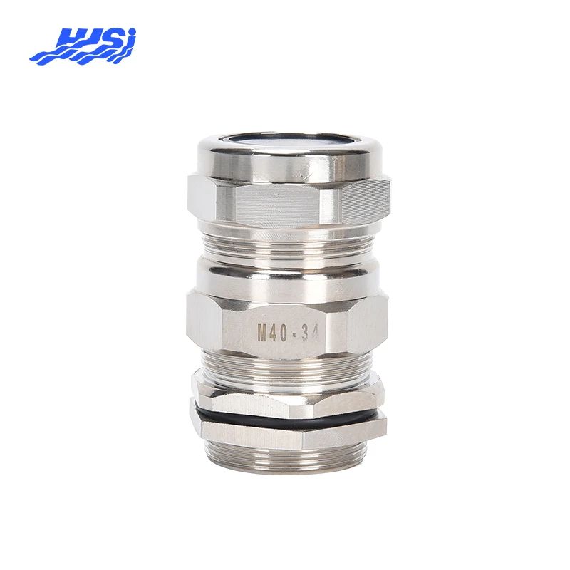 Metric Threading IP66 75S M75 Double Compression Cable Gland for Armoured Cable in Nickel-plated Brass