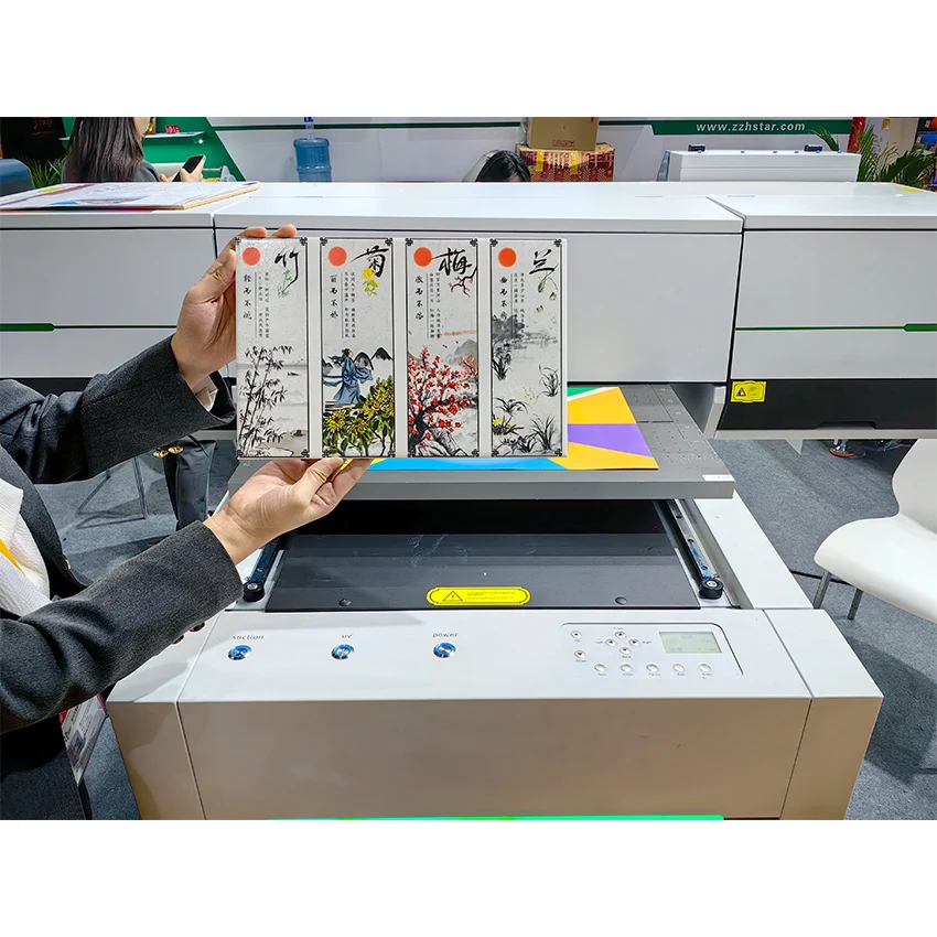 the newest  6090 flatbed uv printer direct to substrate  for  print  bottle  cylinder  gift card metal wooden box