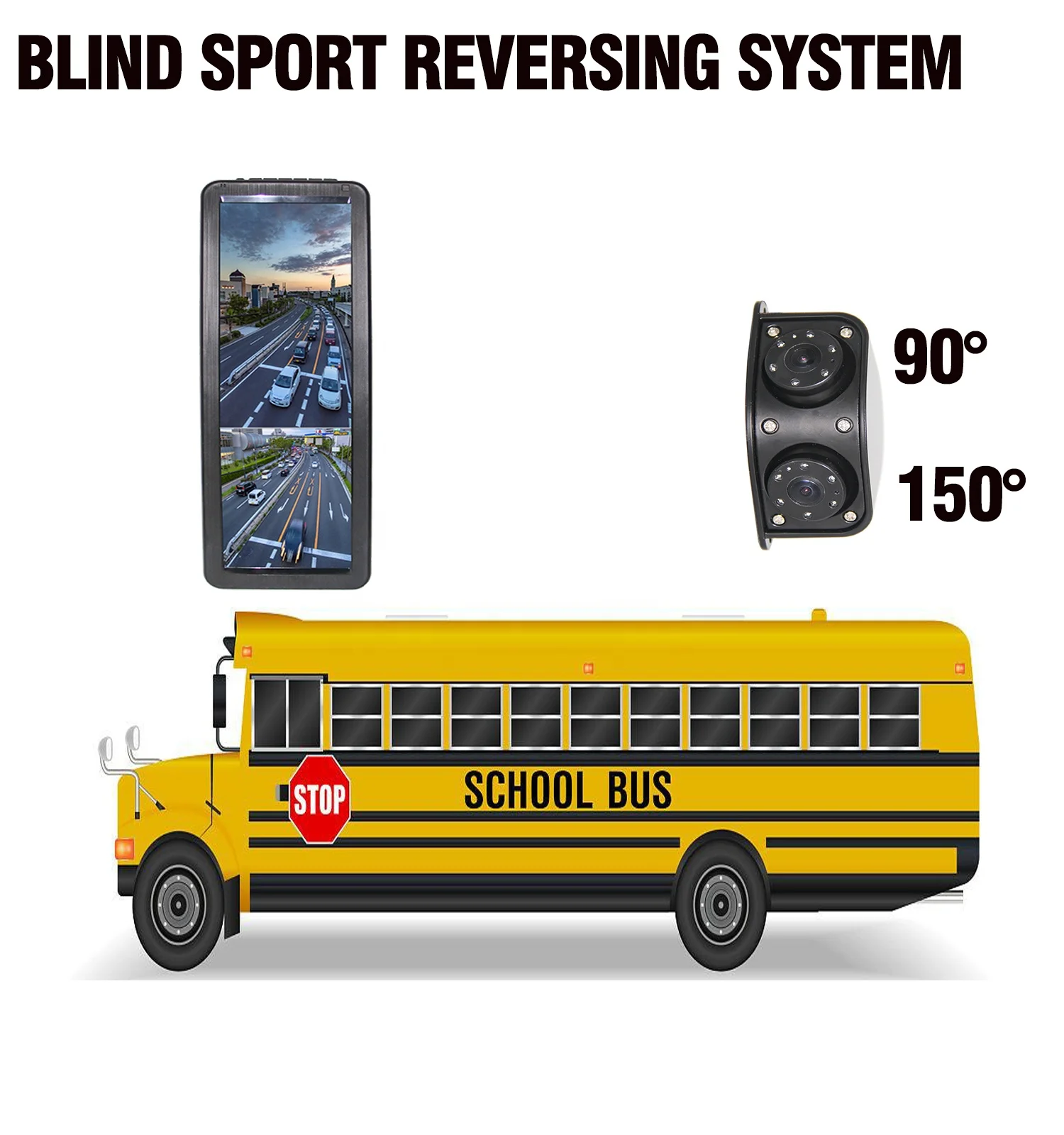 Wholesale 12.2 inch AHD Side View Car Mirror Monitor Truck Mirror Monitor Bus Monitor