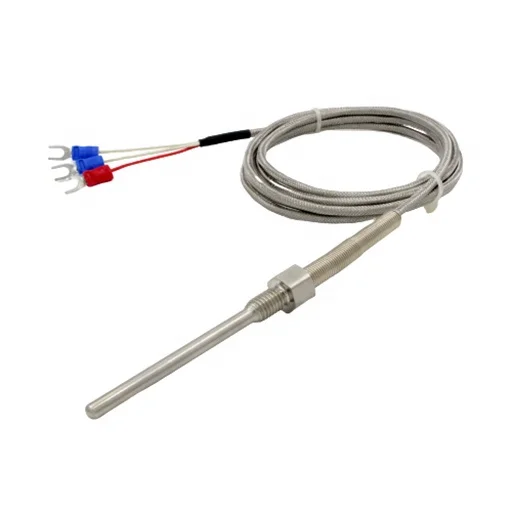 Корпус водонепроницаемых датчиков температуры RTD PT100 производство нержавеющей стали 5*50 мм черный Водонепроницаемый аналоговый датчик SST0013