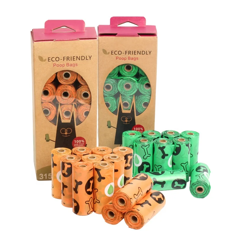 
Factory Wholesale Custom Printed Scented Biodegradable Dog Poop Bag 