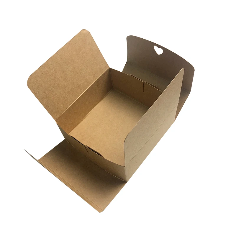 New design pastry cookie paper box chocolate chip cookie packaging box brown white custom color with ribbons