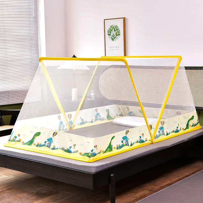  2021 new folding mosquito net free-installation folded bed
