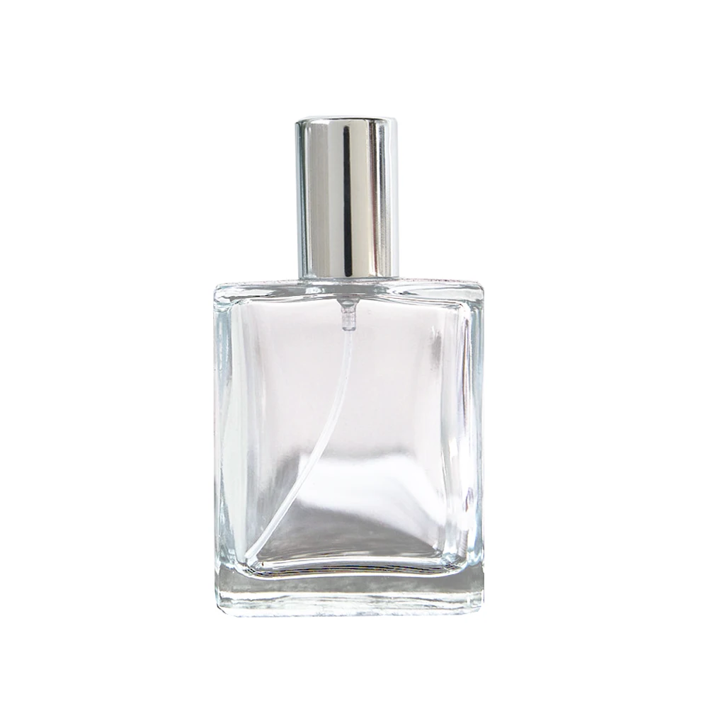 30ml 50ml Good Price in Stock Empty Matte Black Shiny White Refillable Screw Neck Pump Spray Perfume Bottle Promotional
