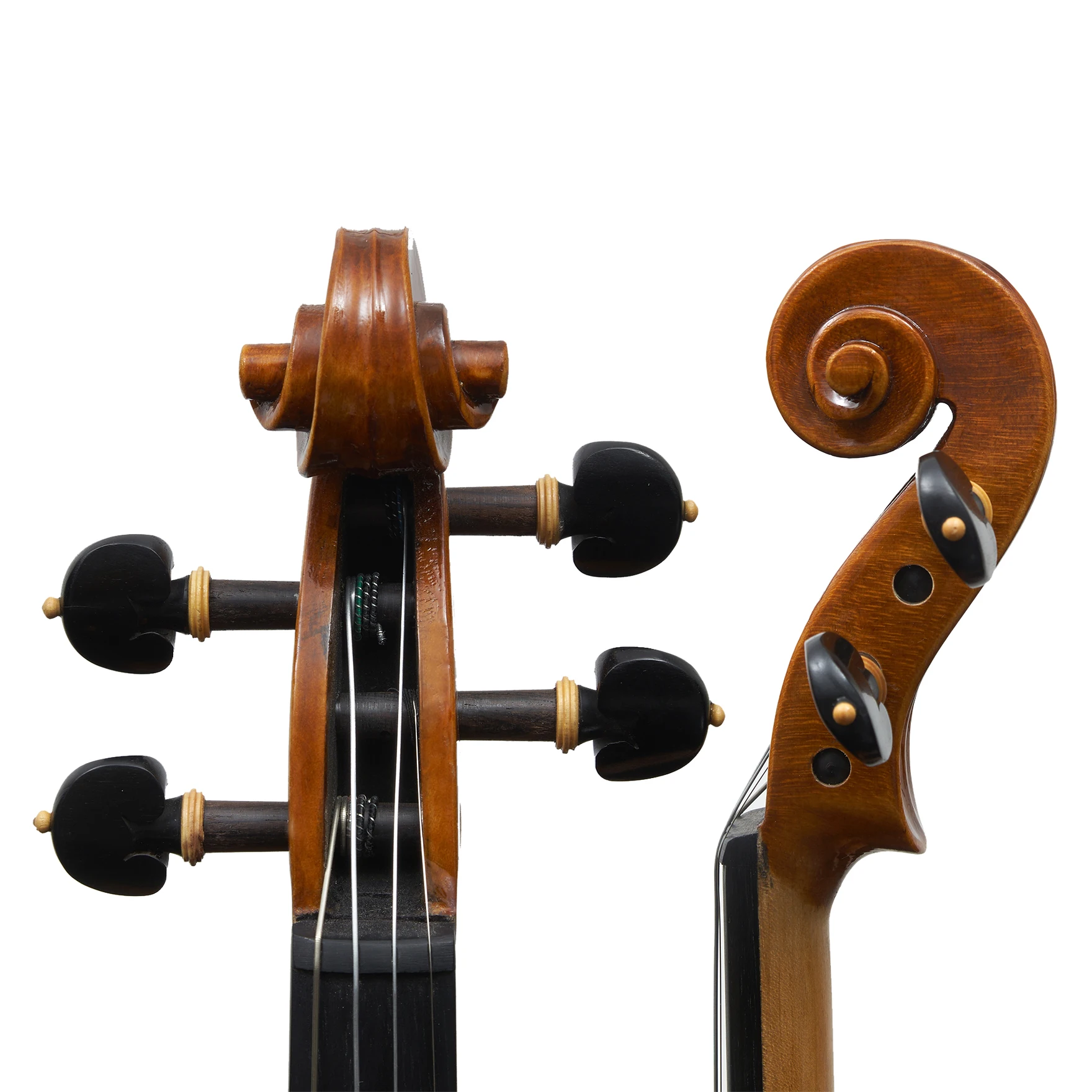 Premium Student Acoustic Violin with Brazil Wood and Carbon Fiber Bow Natural Varnish Finish-for Music Lovers and Learners