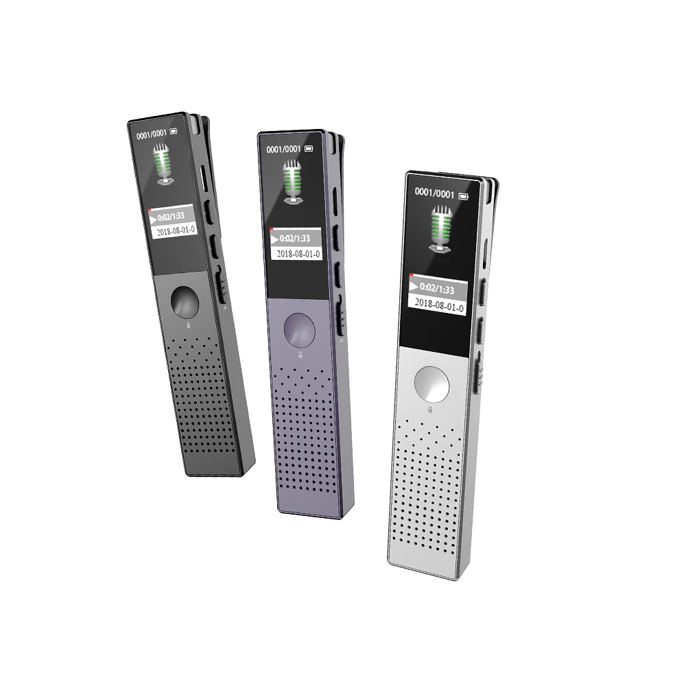 Professional N8 dual microphone long time digital audio recorder mini voice activated voice recorder HQ pen voice recorder