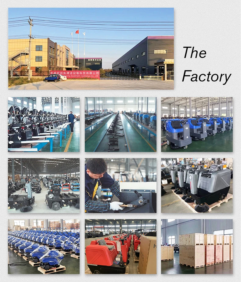 Factory Price Customized Battery Electric Floor Cleaning Scrubber Machine Dryer