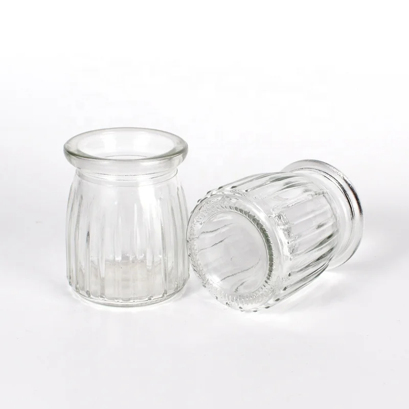 Ru Star Custom Wide Base 100ml 150ml 200ml  Glass Pudding Jar Wedding Favors Honey Pot For Dessert