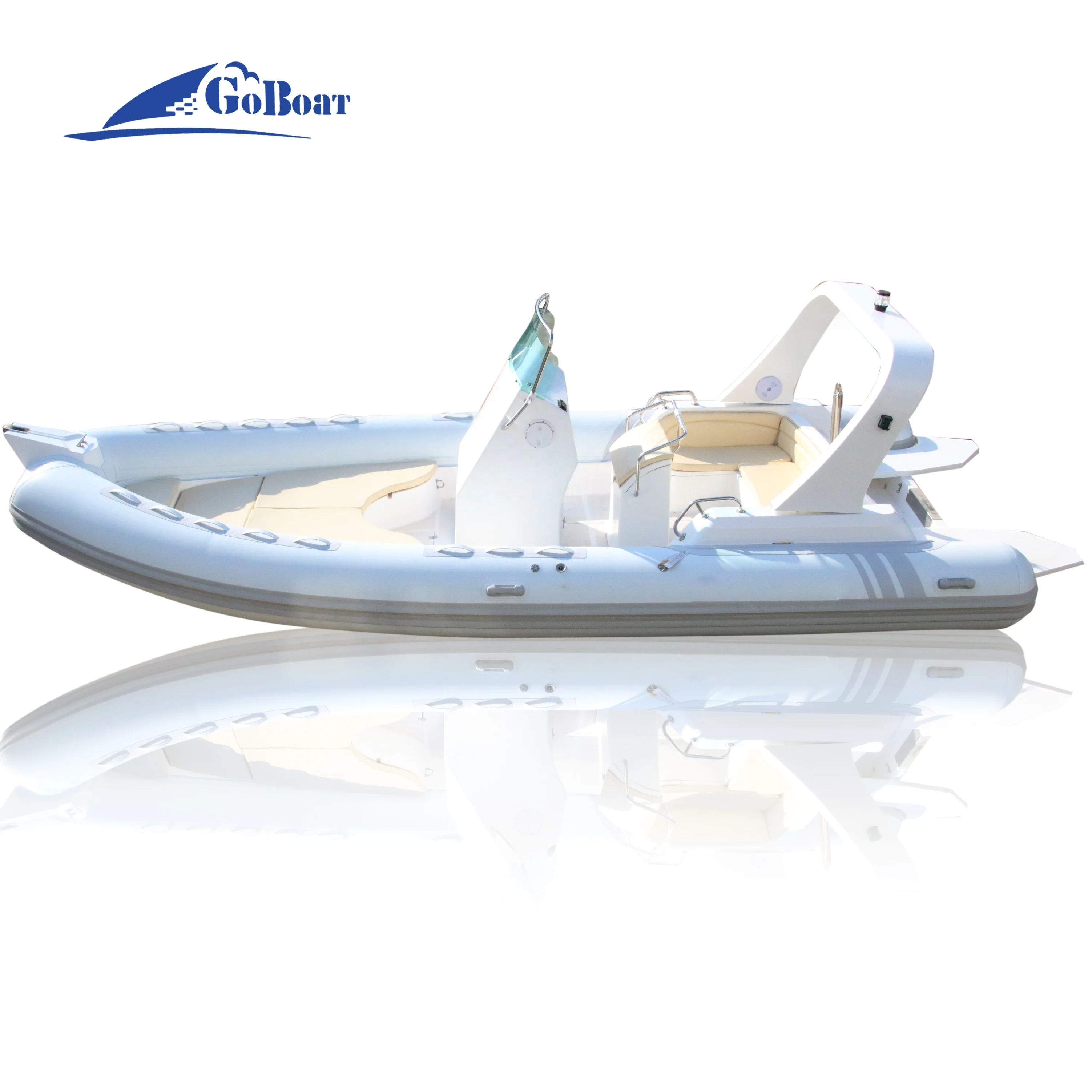 Goboat RIB680 6 8 м 22.5FT алюминиевого сплава Широкий кабины рабочем судне десантные дистанционного скоростная лодка рыбацкая для